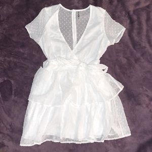 NWOT brand new lucy in the sky dress, white, size small. no tags but never worn.